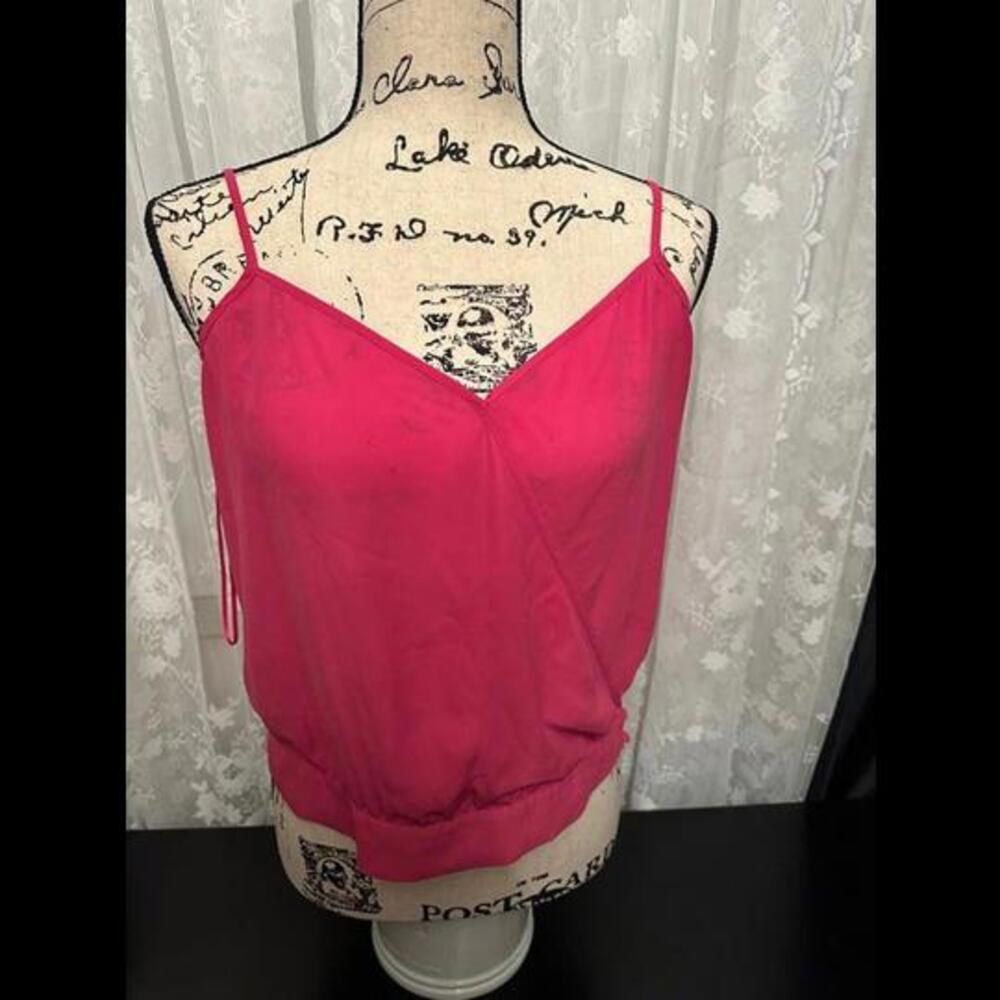 Guess Hot Pink Wrap-Style Camisole - Size Small